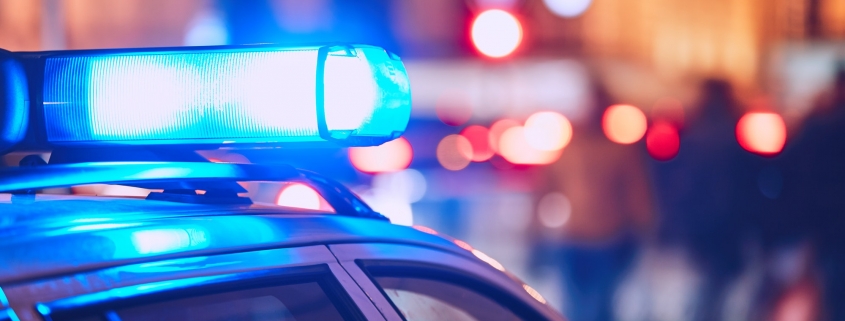 Police car on the street